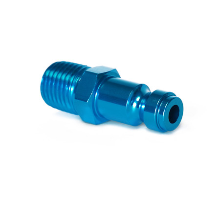 Steelman 1/4" Plated Steel Automotive Quick Disconnect Plug with 1/4" Male NPT Threads CP1-IND